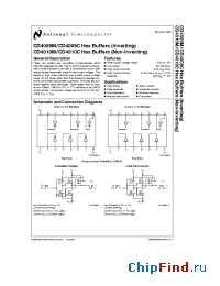 Datasheet CD4010C manufacturer National Semiconductor